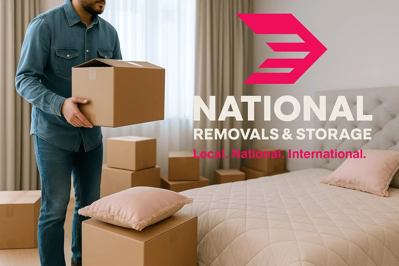 National Removals house-moving image with packed boxes