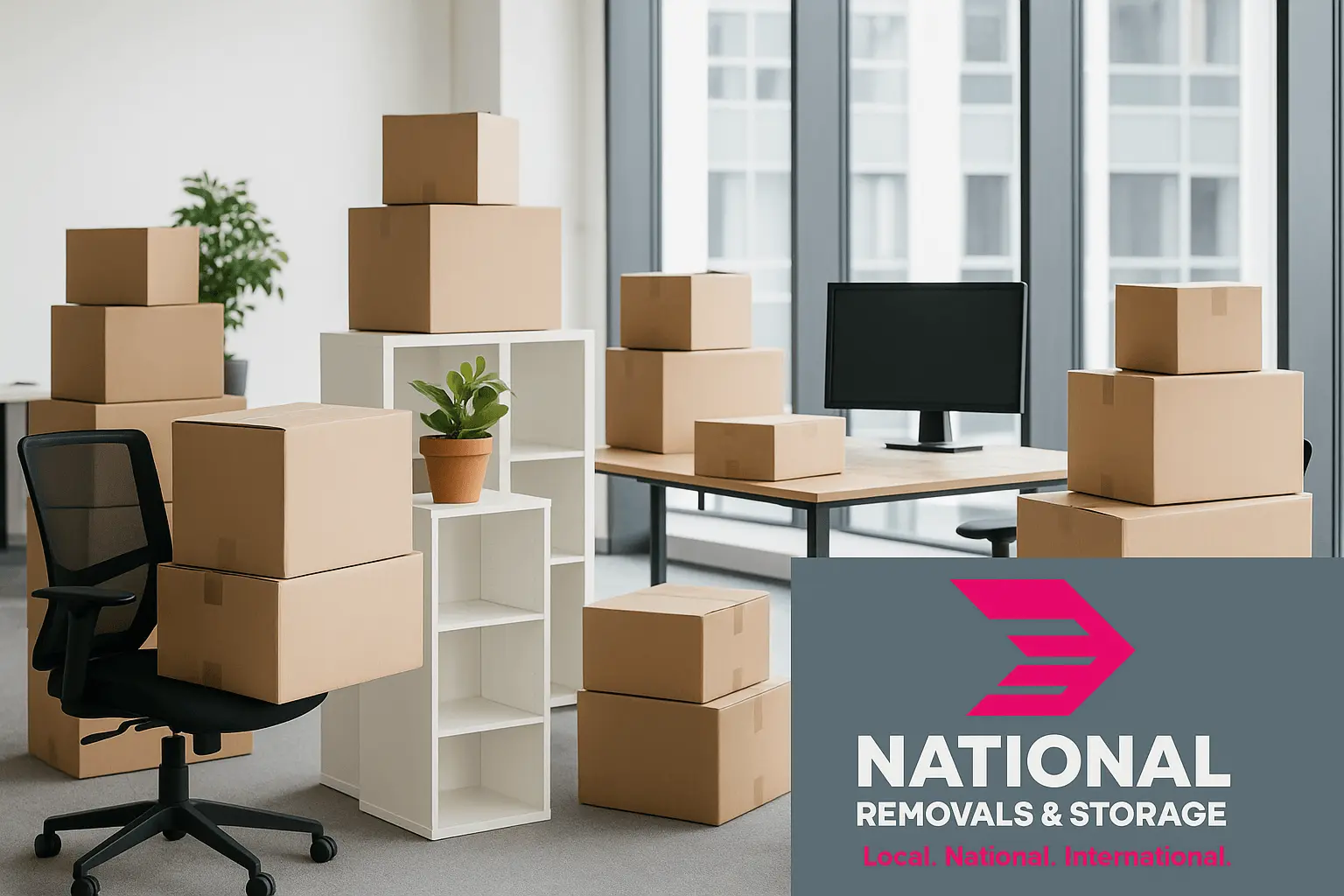 Office Removals in Stafford with National Removals and Storage