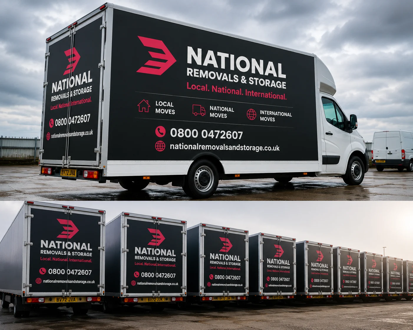 National Removals and Storage fleet ready for local, national and international moves